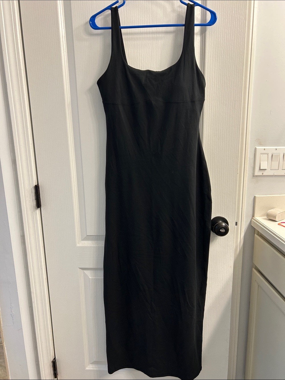 Fabletics Black Sleeveless Maxi Dress